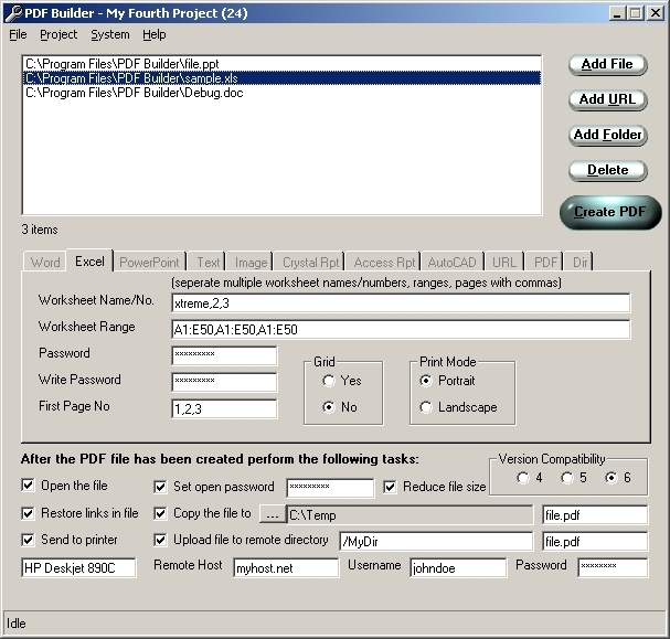 PDF Creator Screenshot